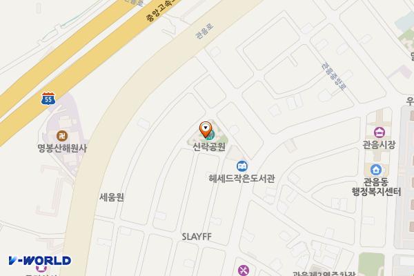 신락어린이공원 위치 지도 — 대구광역시 북구 관음중앙로 117-11
