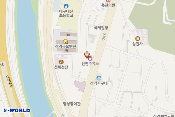 선진주유소 위치 지도 — 대구광역시 북구 연암로 119