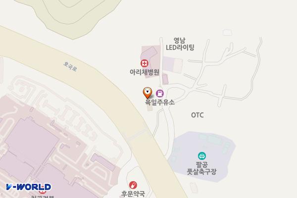 리더스셀프주유소 위치 지도 — 대구광역시 북구 호국로 814