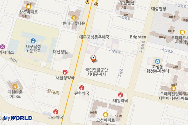 KT북대구 고객서비스센터 위치 지도 — 대구광역시 북구 고성로 141