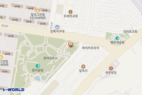 함지노인복지관 위치 지도 — 대구광역시 북구 동암로 180