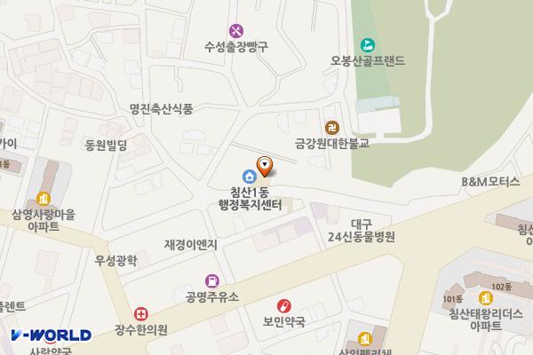 침산1동 행정복지센터 위치 지도 — 대구광역시 북구 침산남로13길 16