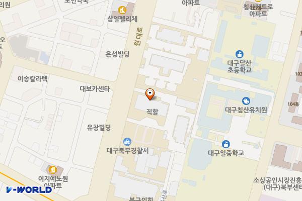 한국전력공사 대구지역본부 위치 지도 — 대구광역시 북구 원대로 110
