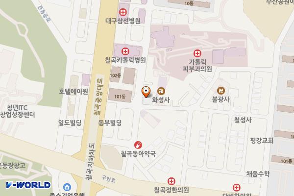 대구읍내동우체국 위치 지도 — 대구광역시 북구 구암로15길 16
