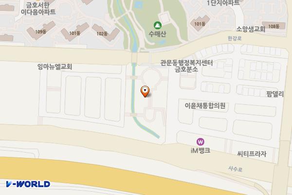 금호 유수지 족구장(신규) 위치 지도 — 대구광역시 북구 사수동 898