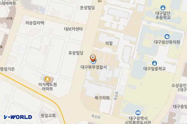 대구북부경찰서 위치 지도 — 대구광역시 북구 원대로 100