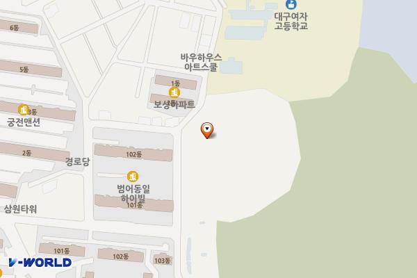 범어공원1단계 화장실 위치 지도 — 대구광역시 수성구 범어동 374-1