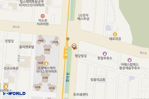 황금역 위치 지도 — 대구광역시 수성구 동대구로 100