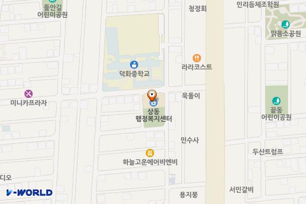 상동행정복지센터 위치 지도 — 대구광역시 수성구 들안로9길 56
