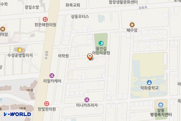 들안예술마을창작소 위치 지도 — 대구광역시 수성구 수성로12길 84-12