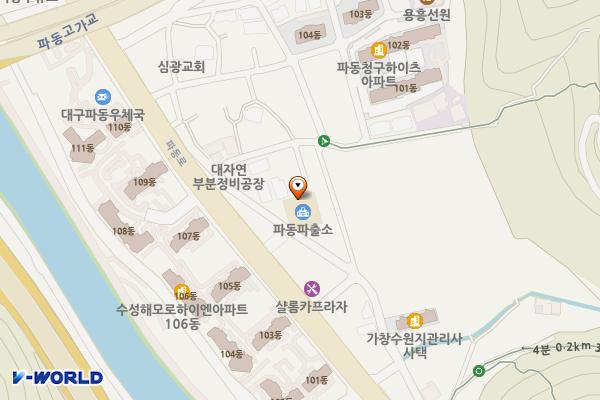 파동파출소 위치 지도 — 대구광역시 수성구 파동로2길 30