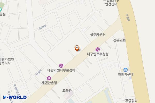 대구만촌1동우체국 위치 지도 — 대구광역시 수성구 국채보상로1075