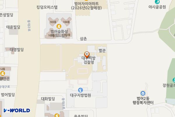 대구고등검찰청 위치 지도 — 대구광역시 수성구 동대구로 366