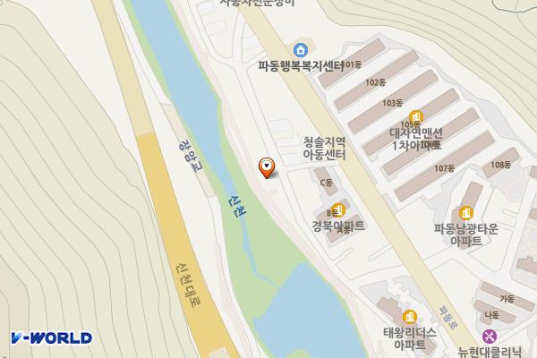 신천둔치 25번화장실 위치 지도 — 대구광역시 수성구 파동 581-151