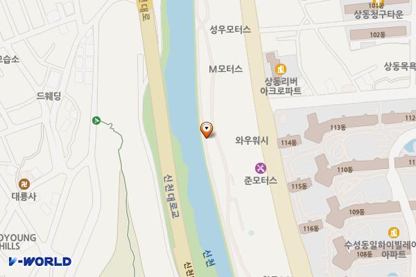 신천둔치 21번화장실 위치 지도 — 대구광역시 수성구 상동 667-30
