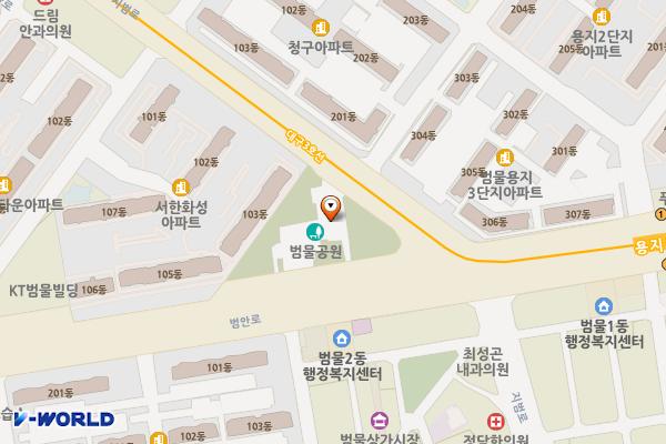 범물근린공원 위치 지도 — 대구광역시 수성구 지범로 232
