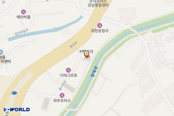 한내1 위치 지도 — 경기도 과천시 과천동 525-10
