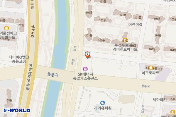 SK행복충전 동일가스충전소 위치 지도 — 대구광역시  수성구 청수로 1