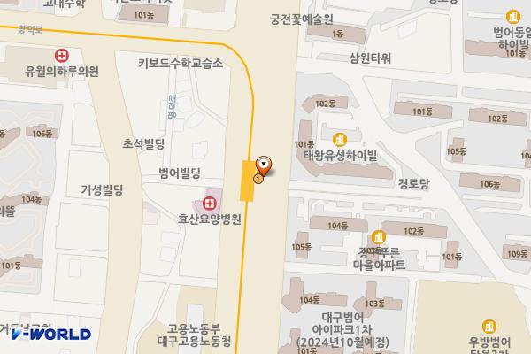 수성구민운동장역 위치 지도 — 대구광역시 수성구 동대구로 248