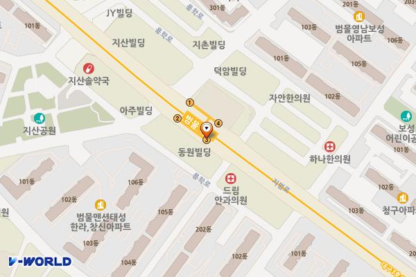 범물역 위치 지도 — 대구광역시 수성구 지범로 194