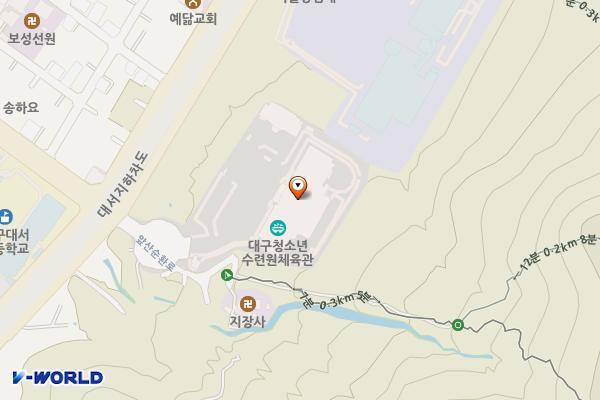 대구광역시청소년수련원 위치 지도 — 대구광역시 달서구 앞산순환로 180