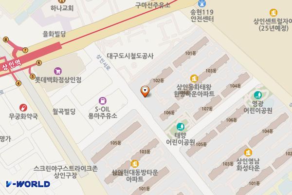태양공원 위치 지도 — 대구광역시 달서구 상인서로 94