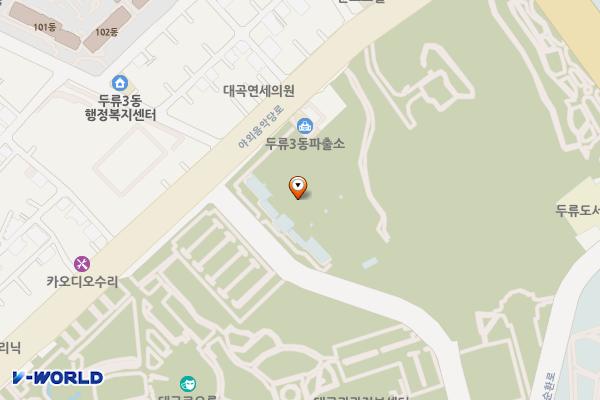 야외음악당입구화장실 위치 지도 — 대구광역시 달서구 두류동 597-3