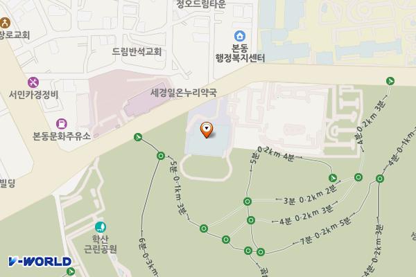 올림픽기념국민생활관 위치 지도 — 대구광역시 달서구 학산로 130