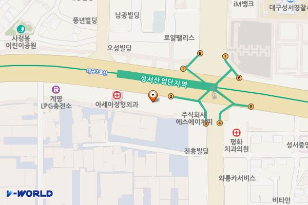 성서주유소 위치 지도 — 대구광역시 달서구 달구벌대로 1270