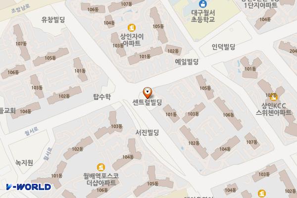 센트럴 빌딩 위치 지도 — 대구광역시 달서구 상원로 128