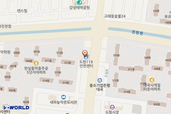 도원119안전센터 위치 지도 — 대구광역시 달서구 도원로 8