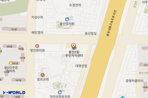 용산2동행정복지센터 위치 지도 — 대구광역시 달서구 선원로 278
