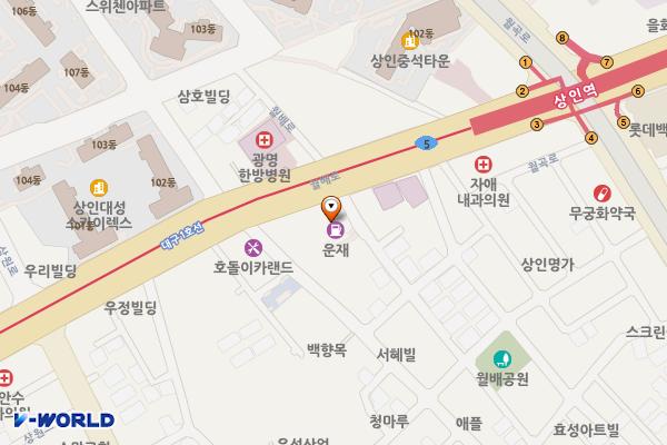 SK에너지(주)상인주유소 위치 지도 — 대구광역시 달서구 월배로 200