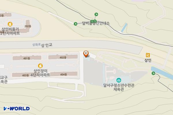 달서구청소년수련관 운동장 위치 지도 — 대구광역시 달서구 상화로 406