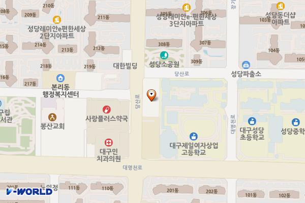 대구본리동우체국 위치 지도 — 대구광역시 달서구 당산로 36