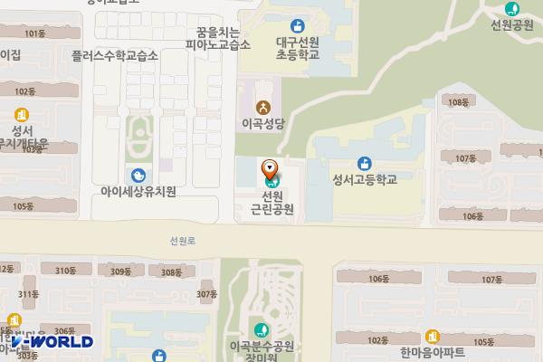 성서노인종합복지관 위치 지도 — 대구광역시 달서구 선원로 203