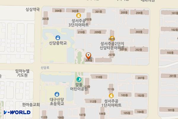 신당종합사회복지관 위치 지도 — 대구광역시 달서구 신당로 55
