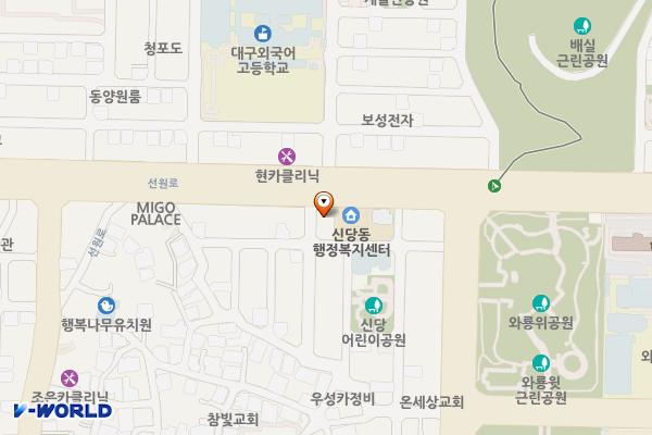 대구신당동우체국 위치 지도 — 대구광역시 달서구 선원로58