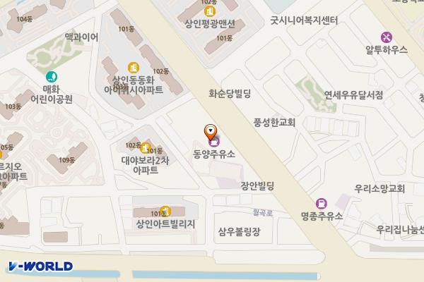 동양주유소 위치 지도 — 대구광역시 달서구 월곡로 149
