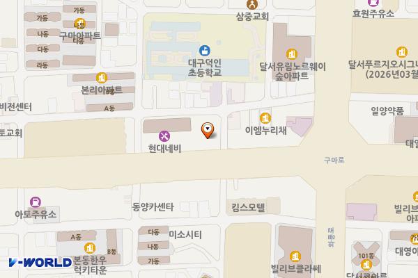 대성산업(주)구마충전소 위치 지도 — 대구광역시 달서구 구마로 67