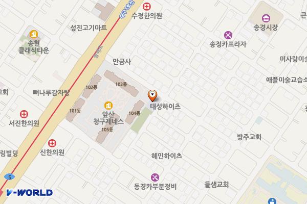 송현체육센터 위치 지도 — 대구광역시 달서구 월배로72길 26