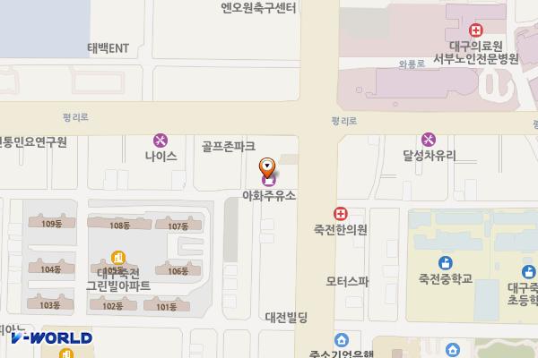 고려제2주유소 위치 지도 — 대구광역시 달서구 와룡로 283