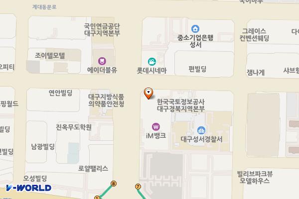 대구성서우체국 위치 지도 — 대구광역시 달서구 성서로 406