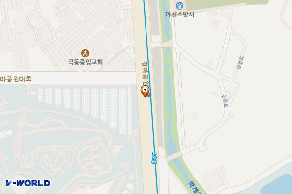 궁말마을 입구(경마공원역) 위치 지도 — 경기도 과천시 과천동 669-1