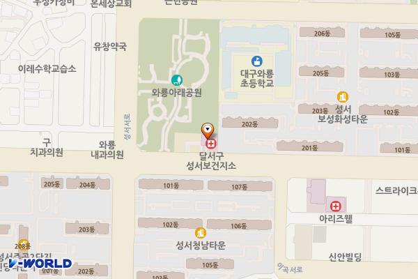 성서보건지소 위치 지도 — 대구광역시 달서구 계대동문로 79
