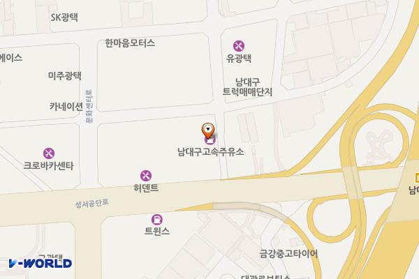남대구고속주유소 위치 지도 — 대구광역시 달서구 성서공단로 379