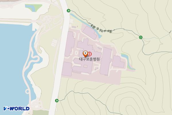 대구보훈병원 동·서관 위치 지도 — 대구광역시 달서구 월곡로 60