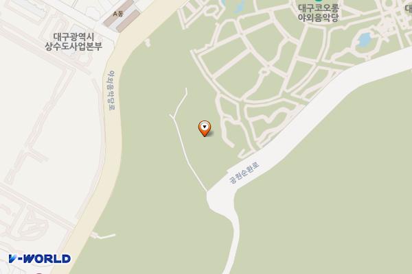 산마루화장실 위치 지도 — 대구광역시 달서구 두류동 산 314