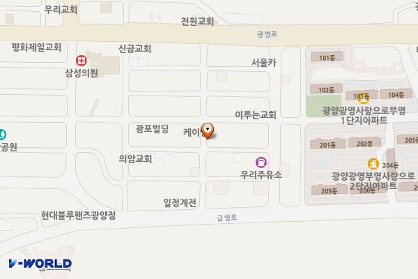 광영동 726-14 위치 지도 — 전남광주통합특별시 광양시 남산3길 23 (광영동)