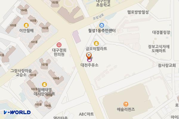 대천주유소 위치 지도 — 대구광역시 달서구 진천로 112
